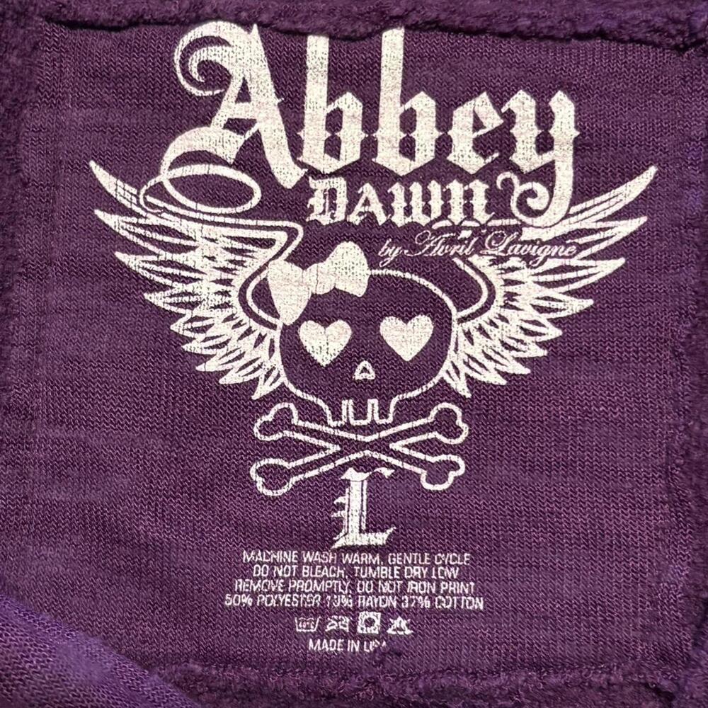 Abbey Dawn Purple with Pyramid stud graphics forming a Heart